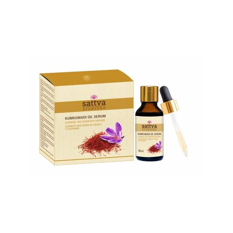 Aliejus veidui su šafranu Kumkumadi, Sattva Ayurveda, 30ml