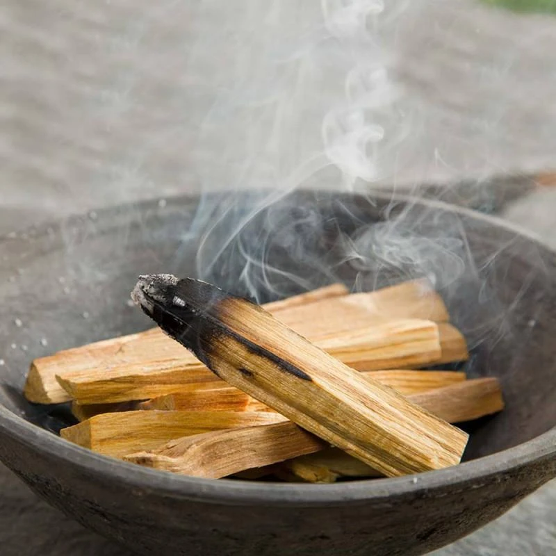 Ancient Žaliojo medžio Palo Santo lazdelės smilkymui, 50g, 5-8 lazdelės