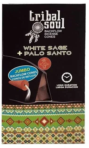 Hari Darshan Atbulinio smilkymo kūginiai smilkalai Baltas Sage Palo Santo, Tribal Soul, 15g