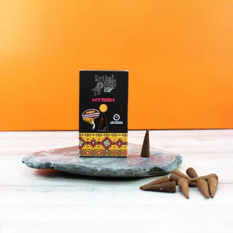 Hari Darshan Atbulinio smilkymo kūginiai smilkalai Myrrh, Tribal Soul, 15g