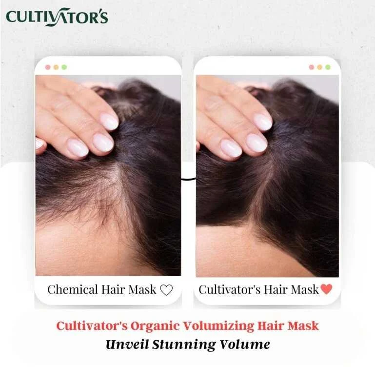 Augaliniai plaukų kaukės milteliai apimčiai Volumizing, Cultivator's, 100g
