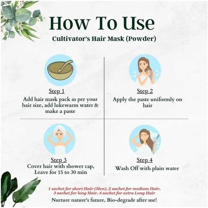 Augaliniai plaukų kaukės milteliai apimčiai Volumizing, Cultivator's, 100g