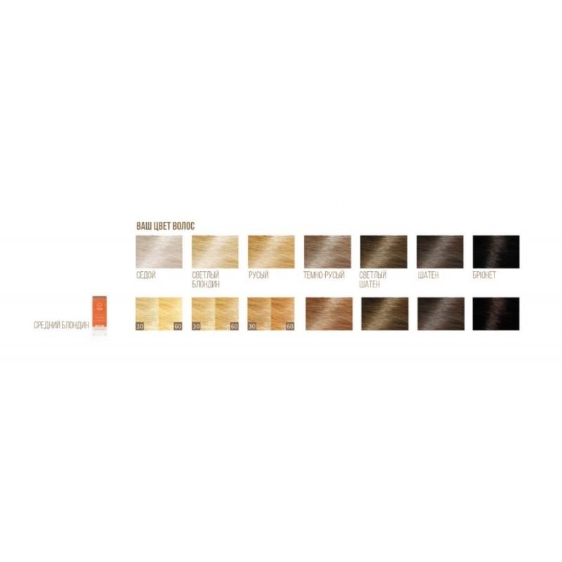 Augaliniai šviesių ar žilų plaukų dažai Medium Blond, Khadi, 100g