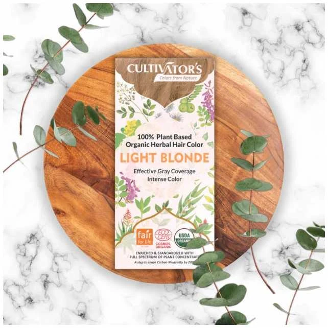 Augaliniai šviesūs plaukų dažai Light Skirtas šviesiems plaukams, Cultivator's, 100g