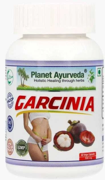 Ayumi Naturals Briaunuotoji kambodžinė garcinija Garcinia, ekologiška, Planet Ayurveda, 60 kapsulių