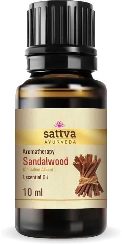 Baltojo santalo eterinis aliejus Sandalwood, Sattva Ayurveda, 10ml