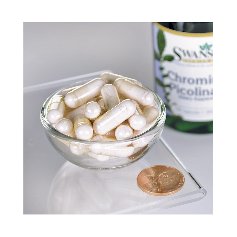 Chromas Chromium Picolinate, Swanson, 200mcg, 100 kapsulių