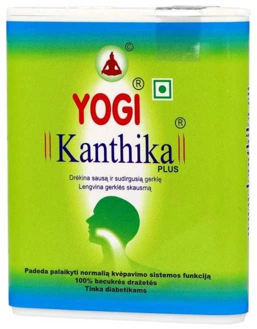 Čiulpiamosios dražetės gerklei Kanthika Plus, Yogi, 140 dražečių