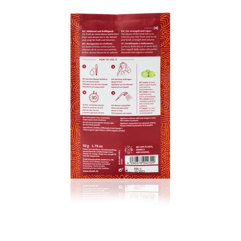 Ajurvedinė stiprinanti plaukų kaukė Power Of Amla, Khadi, 50g