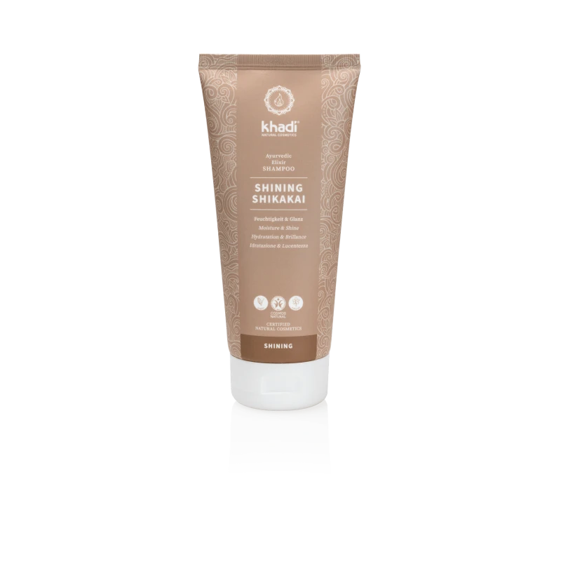 Ajurvedinio eliksyro atstatantis šampūnas Shining Shikakai, Khadi, 200ml