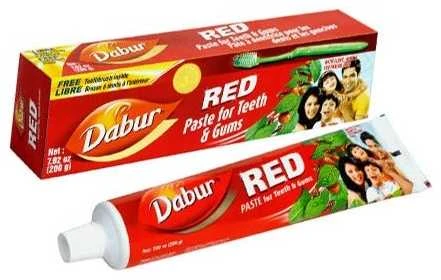 Dantų pasta su 7 vaistiniais augalais Raudonas, Dabur, 100g