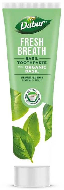 Dantų pasta su bazilikais gaiviam kvėpavimui, Dabur, 100ml