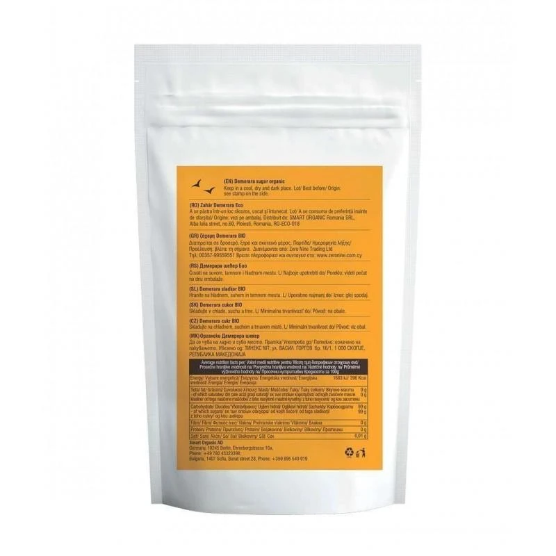 Demerara cukrus, ekologiškas, Smart Organic, 300g