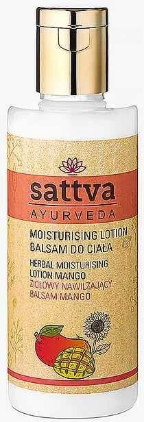 Drėkinantis kūno losjonas Mango, Sattva Ayurveda, 210ml