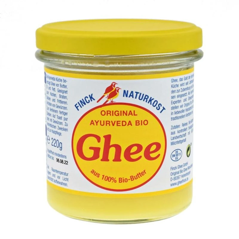Ekologiškas lydytas sviestas ghi Ghee, Finck Naturkost, 220g