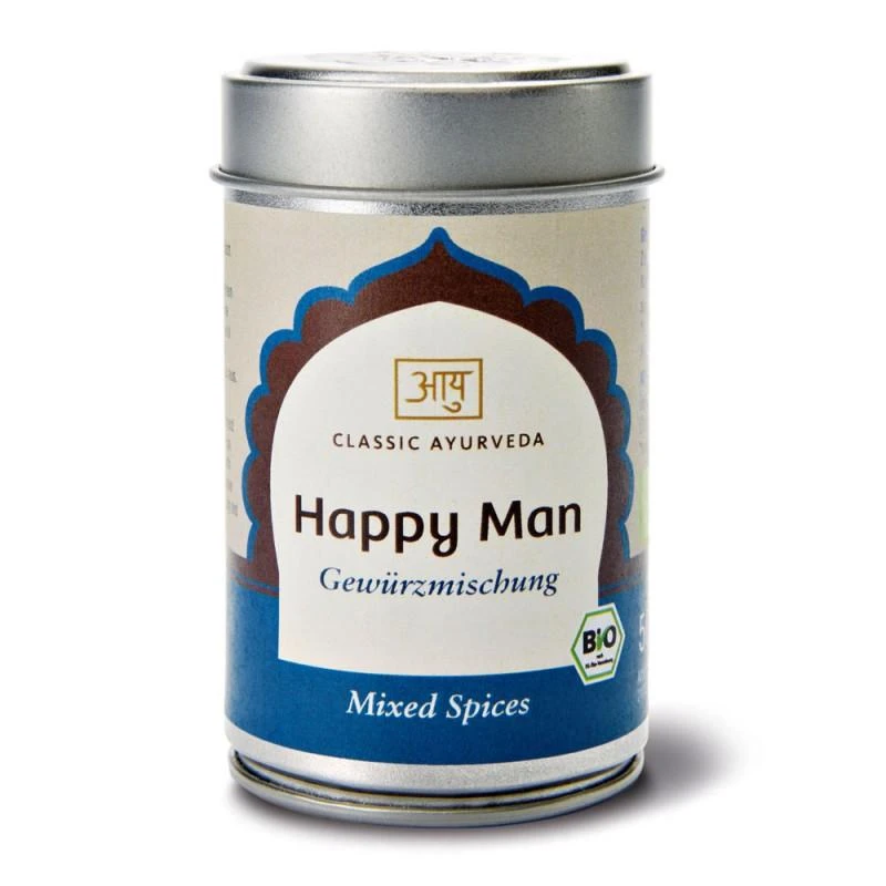 Prieskonių mišinys ryžiams ir daržovėms Laimingas Vyras, Classic Ayurveda, 80 g