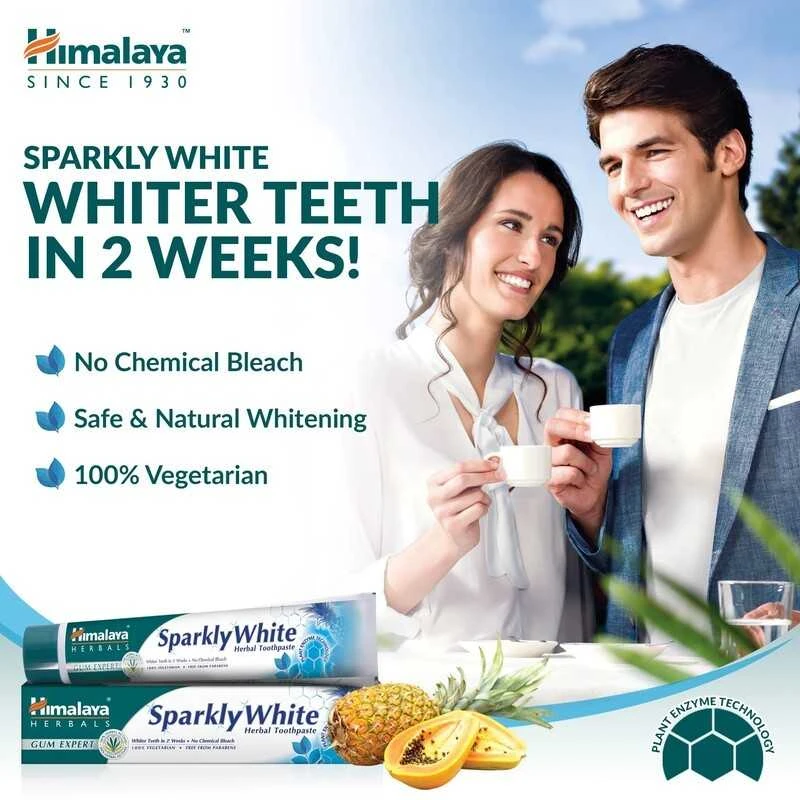 Himalaya Herbals Balinanti dantų pasta Sparkly Baltas Gum Expert, Himalaya, 75ml