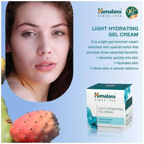 Himalaya Herbals Lengvai drėkinantis gelinis veido kremas, Himalaya, 50g