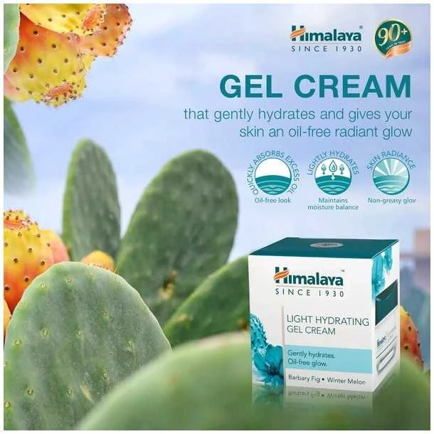 Himalaya Herbals Lengvai drėkinantis gelinis veido kremas, Himalaya, 50g