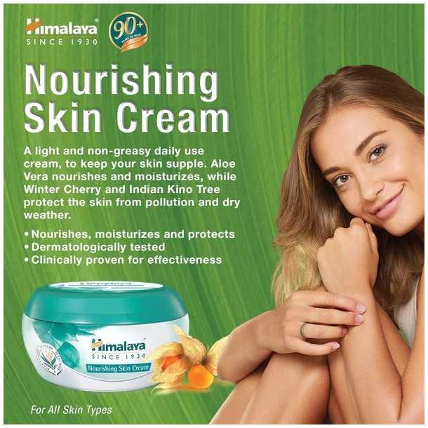 Himalaya Herbals Maitinamasis veido ir kūno kremas, Himalaya, 50ml