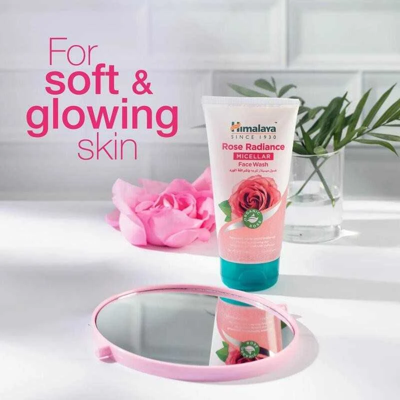 Himalaya Herbals Micelinis veido prausiklis Spindinti Rožė, Himalaya, 150ml