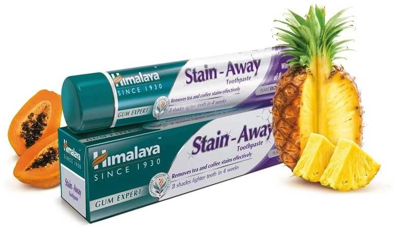Himalaya Herbals Vaistažolių dantų pasta Gum Expert Stain Away, Himalaya, 75ml