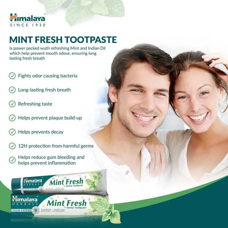 Himalaya Herbals Vaistažolių dantų pasta Mėtinis Gaivumas Gum Expert, Himalaya, 75ml