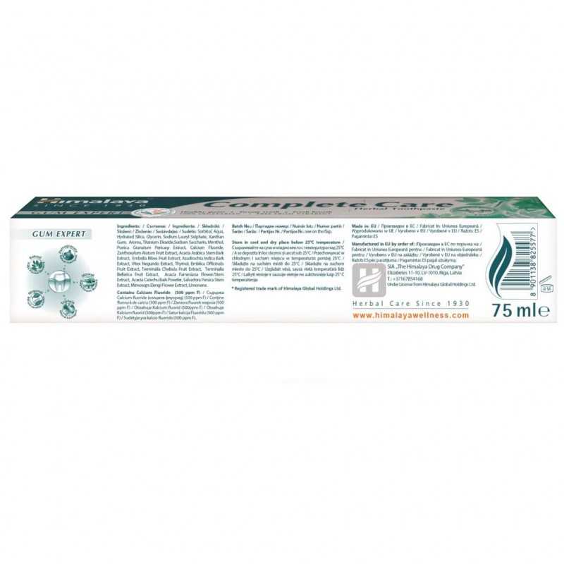 Himalaya Herbals Vaistažolių dantų pasta Complete Care Gum Expert, Himalaya, 75ml