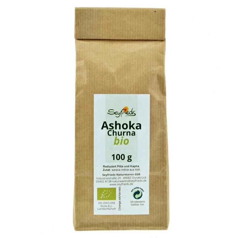 Indinės raudenos medžio žievės milteliai Ashoka, ekologiški, Seyfried 100g