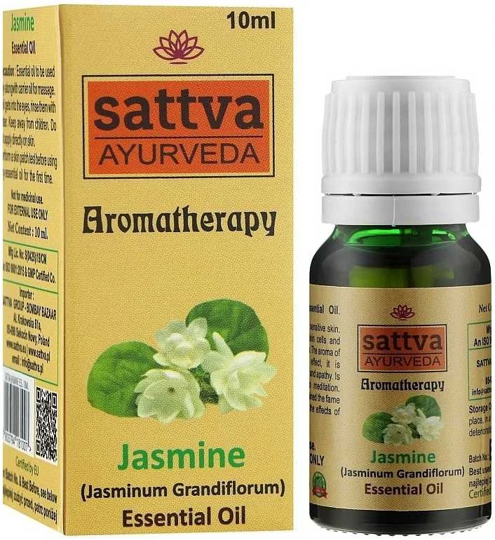 Jazminų eterinis aliejus Jasmine, Sattva Ayurveda, 10ml