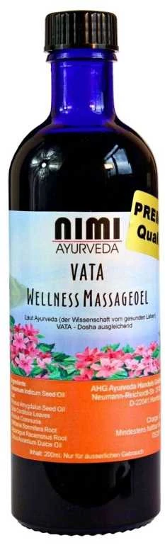 Kūno aliejus sausai odai Vata, Nimi Ayurveda, 200 ml