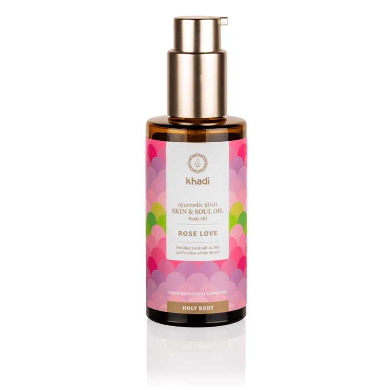 Kūno ir veido odos aliejus Rose Love Beauty Eliksyras, Khadi, 100ml