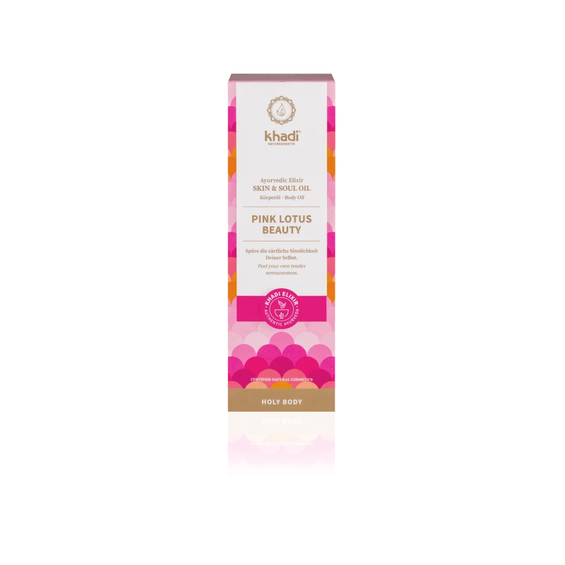 Kūno ir veido odos aliejus Rožinė Lotus Beauty Eliksyras, Khadi, 100ml