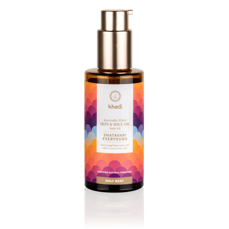 Kūno ir veido odos aliejus Shatavari Everyoung Eliksyras, Khadi, 100ml