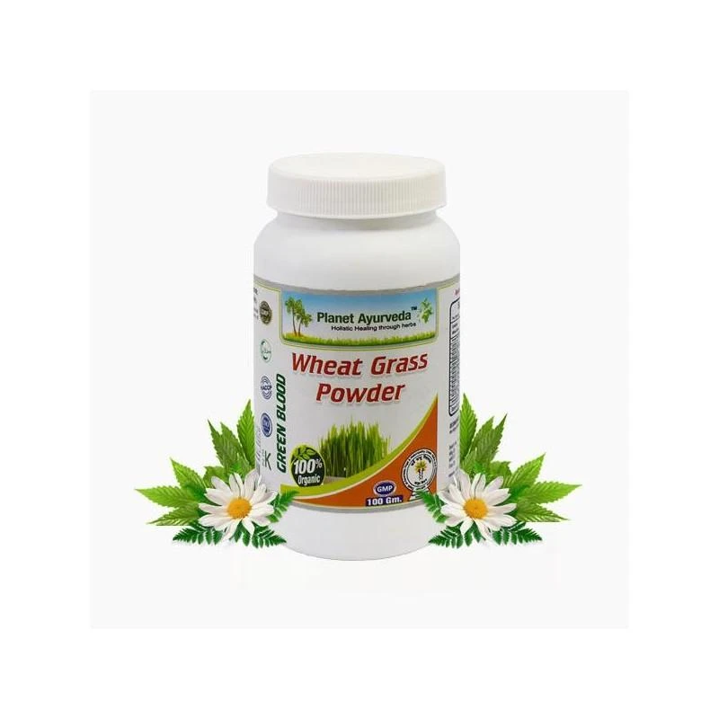 Ayumi Naturals Kviečių želmenų milteliai Wheat Grass, Planet Ayurveda, 100g
