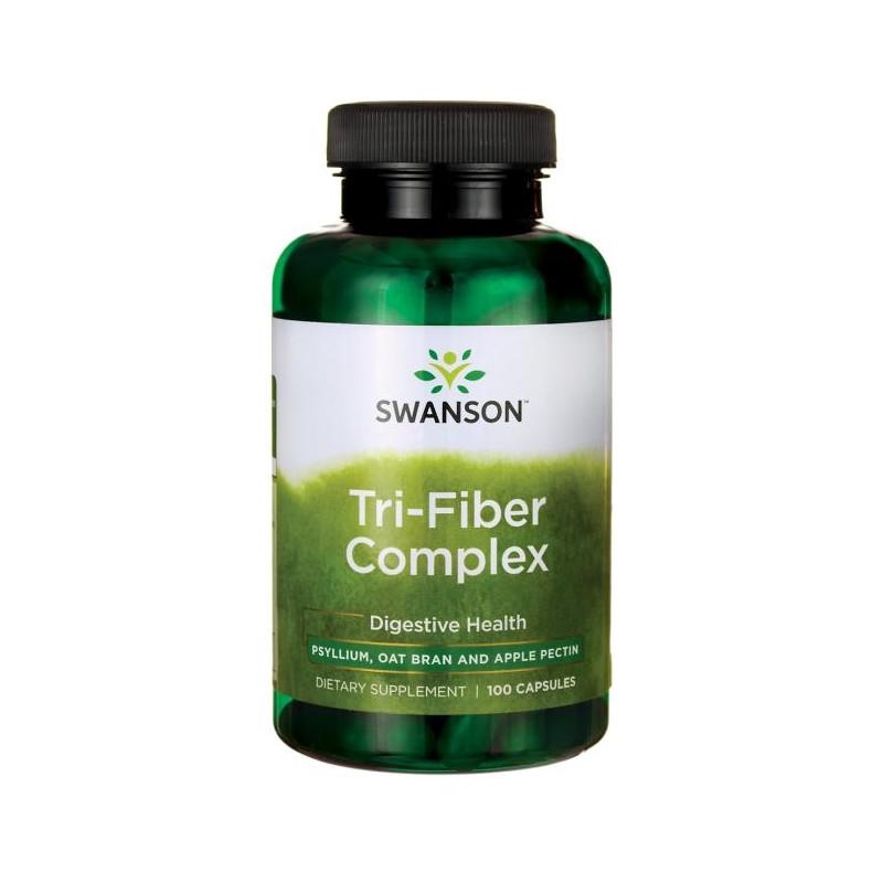 Maistinės skaidulos Tri-Fiber Complex, Swanson, 750mg, 100 kapsulių