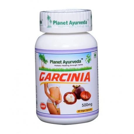 Ayumi Naturals Briaunuotoji kambodžinė garcinija Garcinia, ekologiška, Planet Ayurveda, 60 kapsulių