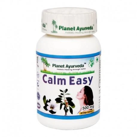Ayumi Naturals Maisto papildas Calm Easy, Planet Ayurveda, 60 kapsulių