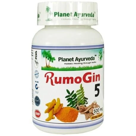 Ayumi Naturals Maisto papildas RumoGin 5, Planet Ayurveda, 60 kapsulių