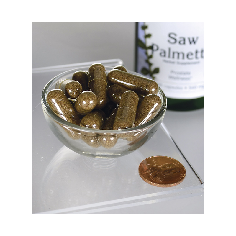 Gulsčioji serenoja Saw Palmetto, Swanson, 540mg, 100 kapsulių