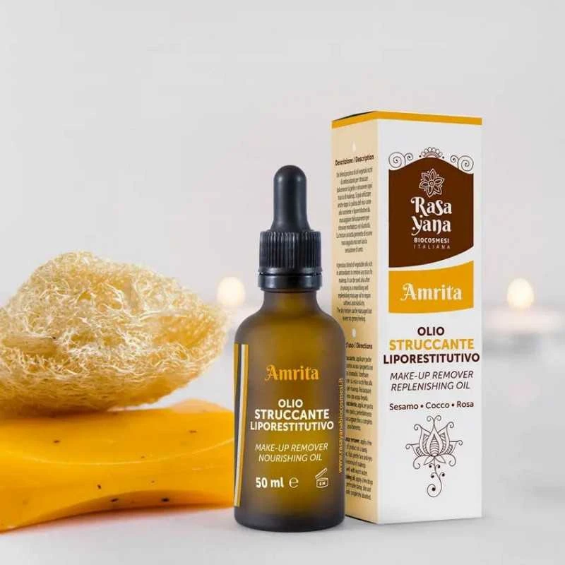 Makiažo valymo aliejus Amrita Liporestitutive, Rasayana Biocosmesi, 50ml