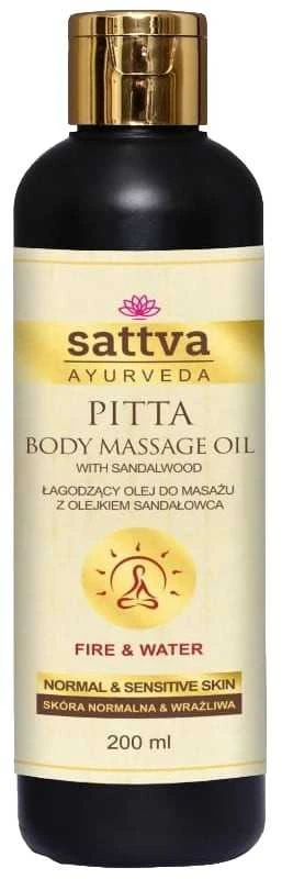 Masažo aliejus jautriai ir probleminei odai Pitta, Sattva Ayurveda, 200ml