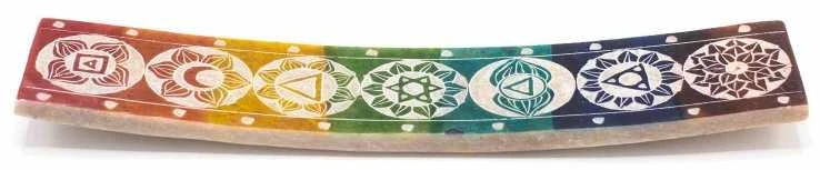 Ancient Wisdom Muilo akmens smilkalų laikiklis Seven Chakra 26x5cm