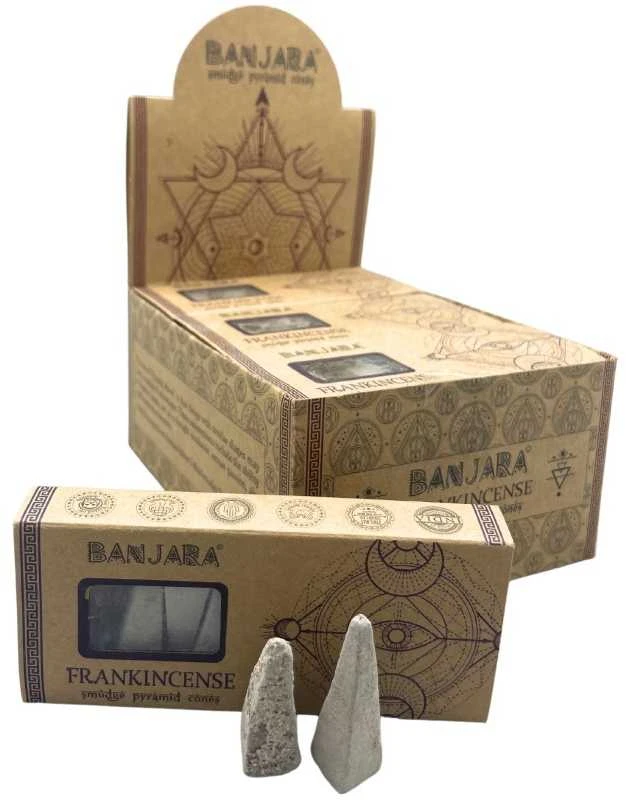 Ancient Wisdom Piramidiniai kūginiai smilkalai Patchouli, Banjara, 40g