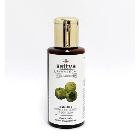 Plaukų ir galvos odos tonikas Henna - Amla, Sattva Ayurveda, 100ml