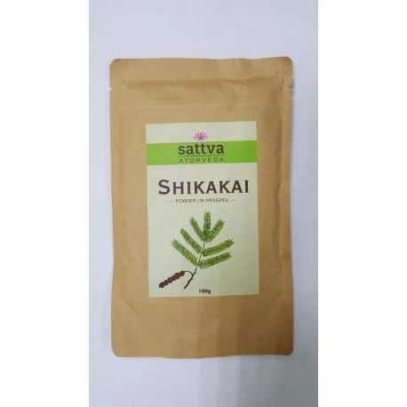 Plaukų kaukės ir šampūno milteliai Shikakai, Sattva Ayurveda, 100g