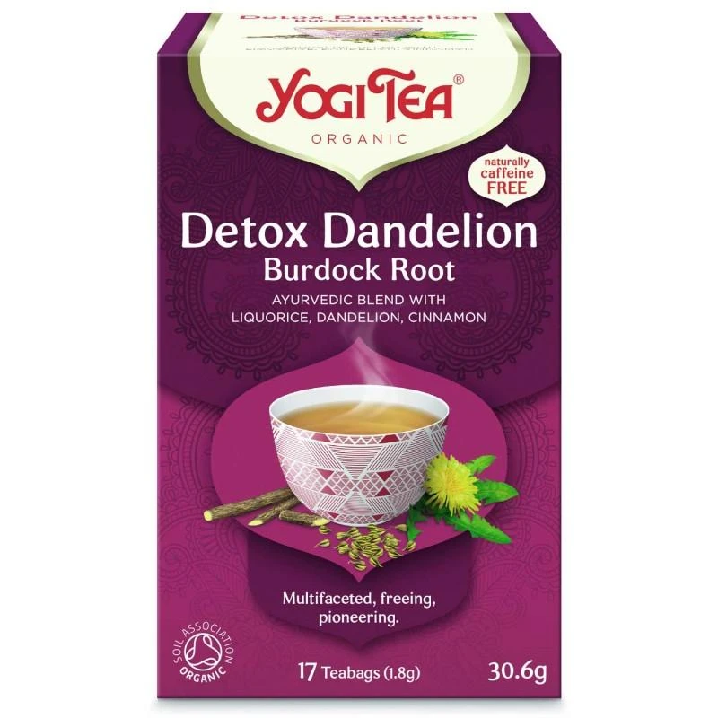 Prieskoninė ajurvedinė arbata Detox, Yogi Tea, 17 pakelių