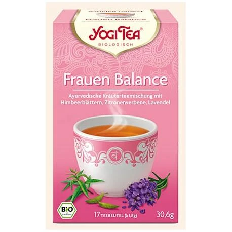 Yogi Tea Women's Balance prieskoninė arbata rožinėje dėžutėje