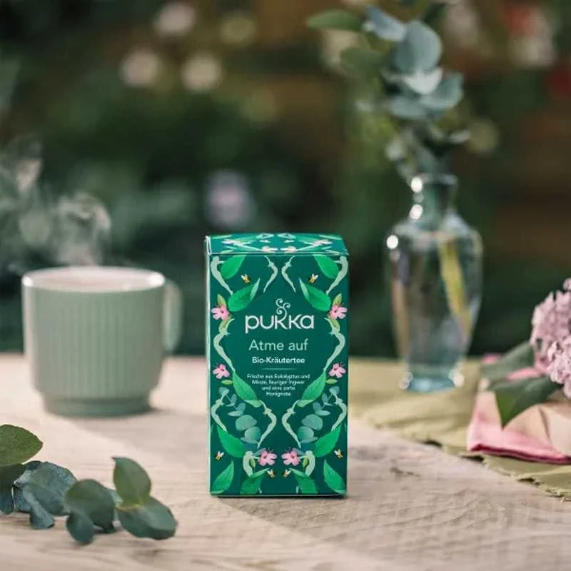 Pukka Herbs Gaivi arbata su eukaliptu Įkvėpkite, Pukka, 20 pakelių