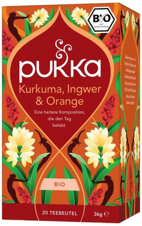 Pukka Herbs Stimuliuojanti arbata Kurkuma Active, Pukka, 20 pakelių